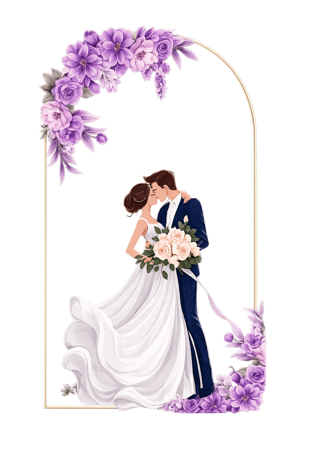 Illustration of the couple
